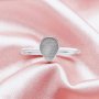 Keepsake Breast Milk Resin Pear Bezel Ring Settings,Solid Back Solid 14K 18K Gold Ring,Simple Ring,DIY Ring Supplies For Gemstone 1294721