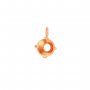 7MM Round Prong Bezel Pendant Settings,Rose Gold Plated Stainless Steel Pendant Charm,Minimalist Round Pendant,Simple Pendant Blank 1411432