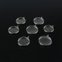 10Pcs 6-20MM Stainless Steel Round Bezel Pendant Settings for Cabochon DIY Jewelry Supplies 1411251