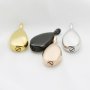 Keepsake Ash Canister Cremation Urn Set Tear Drop Stainless Steel Wish Vial Pendant Prayer Box Silver Rose Gold Plated 13x28MM 1122017