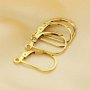 1Pair 8x15MM Minimalist DIY Leverback Earrings Hooks,14k Gold Filled Earrings Hooks,Simple Earrings Hook 1525009