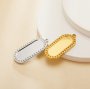 9x23MM Oval Bezel Stainless Steel Pendant Settings,Yellow Gold Silver Pendant Charm,Art Deco Oval Pendant,DIY Pendant Supplies 1431529