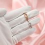 Keepsake Breast Milk Round Prongs Ring Settings Resin Solid 14K Gold with Moissanite Accents DIY Ring Blank Band 1214024-1