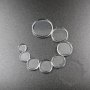 50pcs 14mm round flat transparent glass cabochon DIY supplies 4110152-3