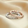 Art Deco Full Eternity Ring,Marquise Stackable Ring,Solid 925 Sterling Silver Rose Gold Plated Stacker Ring,DIY Ring Supplies 1294535