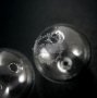 5pcs 20mm round glass beads bottles with 2mm open mouth transparent DIY glass pendant charm findings supplies 3070050