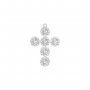 6 Stones Keepsake Breast Milk Resin Round Bezel Cross Pendant Settings,Stainless Steel Yellow Gold Silver Cross Pendant,DIY Pendant Blank 1411476