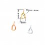 7x9MM Pear Prongs Bezel Pendant Settings,Rose Yellow Gold Plated Stainless Steel Pear Pendant Charm,Minimalist Pendant,Simple Pendant Blank 1431456
