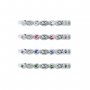 Dainty Moissanite Diamond April Birthstone Stackable Ring Wedding Engagement Half Band Antiqued Marquise Eternity Ring Rose Gold Plated Solid 925 Sterling Silver 1294255