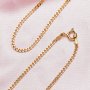 1.8MM Cuba Link Chain Necklace14K Gold Plated Solid 925 Silver Necklace Chain,Dainty Curb Chain,DIY Simple Chain 1315035