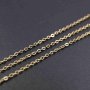 1 meter 2.5x3MM O Chain Gold Tone Brass DIY Necklace Loose Chain Supplies Findings 1315020