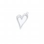 10x18MM Keepsake Breast Milk Resin Heart Bezel Pendant Settings,Simple Stainless Steel Heart Pendant Charm,DIY Pendant Supplies 1431536