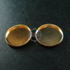 10pcs 20mm 14K light gold plated brass round simple DIY bezel tray setting pendant charm jewelry supplies 1411102