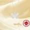 1PCS Minimalist Butterfly Pendant Necklace,Plain Solid 925 Sterling Silver Necklace,No Plating Simple Butterfly Necklace Chain 16''+2'' 6190087