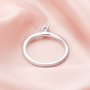 4MM Solitaire Round Prong Ring Setttings,Simple Bezel Solid 14K 18K Gold Moissanite Ring,Art Deco Ring,DIY Ring Bezel For Gemstone 1212093
