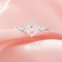 Oval prongss Ring Settings,Solid Solid 14K 18K Gold Ring with Moissanite Stones,Three Stone DIY Ring Supplies For Gemstone 1222156