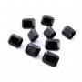 1Pcs Rectangle Black Spinel Faceted Cut Loose Gemstone Natural Semi Precious Stone DIY Jewelry Supplies 4170007