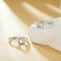 7x9MM Oval Prongs Ring Settings,316L Stainless Steel Oval Ring,Vintage Styles CZ Stone Oval Ring Blank,DIY Ring Supplies For Gemstone 1222146