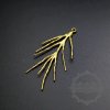 6pcs 20x38mm raw brass color coral branch DIY pendant charm jewelry findings supplies 1800251