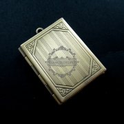5pcs 27x35mm square vintage style shiny antiqued bronze book shape photo locket pendant charm DIY jewelry supplies 1191031