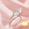 4x6MM Keepsake Breast Milk Resin Rectangle Bezel Ring Settings,Solid 14K 18K Gold Ring,Minimalist Rectangle Ring,Solid Back Ring,DIY Ring Supplies 1295049