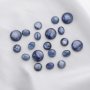 5Pcs Round Oval Nature Blue Kyanite Cabochon,Semi Precious Gemstone DIY Jewelry Supplies 4110189