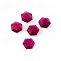 Lab Created Faceted Hexagon Ruby,July Birthstone,Red Faceted Loose Gemstone,DIY Jewelry Supplies 4160079