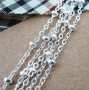 5meters silver plated O chain,silver beads chain,silver necklace,bracelet chain 1312014