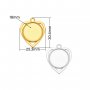Keepsake Breastmilk Stainless Steel Round Bezel Pendant,Art Deco Round Pendant Charm,Silver Gold Pendant,DIY Pendant Supplies 1411441
