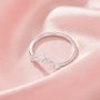 Vintage Styles Curved Moissanite Stackable Ring,Solid 14K 18K Gold Ring,Stacker Ring,Stackable Ring,DIY Ring Supplies 1295002