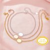 Keepsake Breast Milk Resin Oval Bezel Bracelet Settings,Solid 14K 18K Gold Bracelet,Minimalist Bracelet,DIY Bracelet Supplies 7''+2'' 1900332