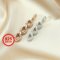 Oval Prong Pendant Settings Three Stones Solid 925 Sterling Silver Rose Gold Plated Charm Bezel DIY Gemstone Supplies 1421162