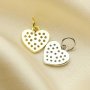 9MM Pave CZ Stone Heart Charm,Solid 925 Sterling Silver Gold Plated Pendant Charm,DIY Charm Supplies 1431188