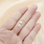 6MM CZ Stone Star Charm,Solid 925 Sterling Silver Gold Plated Pendant Charm,DIY Pendant Charm Supplies 1431192