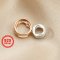 1Pcs 4-8MM Round Bezel 925 Sterling Silver,Rose Gold DIY Cabochon Settings Tray Supplies Findings 1411209