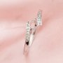 3-6MM Round Prong Ring Setttings Bypass Shank Memory Jewelry Solid 14K 18K Gold DIY Ring Blank Wedding Band for Gemstone 1212086-1