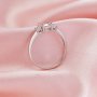 Three Stones Round Prong Ring Settings,Solid 14K 18K Gold Ring With Two Side Moissanite Stones,DIY Ring Supplies For Gemstone 1212140
