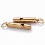 1Pcs 10x47MM Raw Brass Whistle,Brass Whistle Keychain Pendant,Emergency Whistle,Outdoor Survival Whistle 1800574