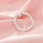 Curved Tree Branch Leaf Moissanite Stackable Ring,Flower Solid 14K 18K Gold Ring,Dainty Stacker Ring,Stackable Ring,DIY Ring Supplies 1295001