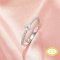 Ball Round Pin Ring Settings For Half Drilled Pearl Bead,Solid 14K 18K Gold Ring For Half Drilled Beads,Pave Moissanite Ring,DIY Ring Supplies 1295072