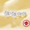 Heart Simulated Diamond Studs Earrings With White Cubic Zirconia,Solid 925 Sterling Silver Earrings,Simple Earrings 6370031