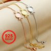 8MM Keepsake Breast Milk Resin Bracelet Settings,Full Moon Solid 925 Sterling Silver Rose Gold Plated Bezel With Chain 5''+1.2'',Memory Jewelry DIY Supplies 1900274