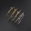 1Pcs Vintage Style Brass Gold Silver Bronze Plated Screwed Ball Ends Bracelet Bangle DIY Beading Supplies 1900239