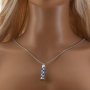 Hollow Leaf Aroma Diffuser Pendnat Necklace Stainless Steel Perfume Diffuser with Sponge 1190072
