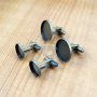 10Pcs 16MM Vintage Bronze Brass Round French Cuff Links Blanks,Sleeve Button,Cuff Link Setting,Cuff Link Tray 1500003-2