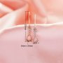 6x8MM Pear Prong Hook Earrings Settings, Solid 14K 18K Gold Earrings,Art Deco Earrings,DIY Earring Supplies For Gemstone 1706223