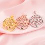 20MM Keepsake Breast Milk Resin Marquise Pendant Bezel Settings,Solid 14K 18K Gold Pendant Charm,Tree of Life Pendant,DIY Pendant Bezel 1431218