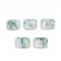 5Pcs 6x8MM Natural Rectangle Emerald Cut Moss Agate Faceted Cut Loose Gemstone Nature Semi Precious Stone DIY Jewelry Supplies 4170015