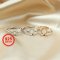 1Pcs Multiple Sizes Simple Rose Gold Silver Oval Gems Cz Stone Prong Bezel Solid 925 Sterling Silver Adjustable Ring Settings 1224012