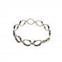 1Pcs Oval And Round Bezel Solid 925 Sterling Silver Bracelet Settings DIY Supplies 1900212